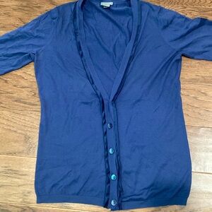 Ann Taylor Blue Cardigan - S